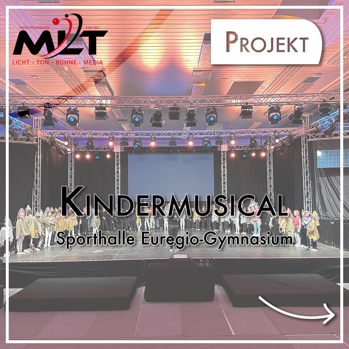 Bühnentechnik Kindermusical Musikschule Bocholt 2023 - Euregio Gymnasium