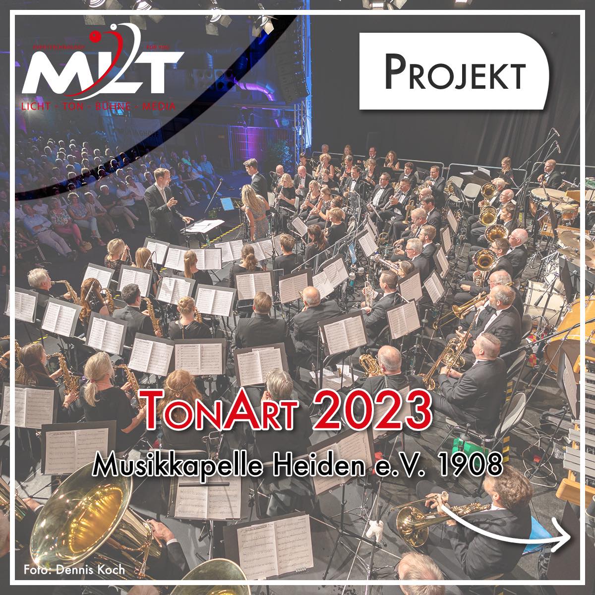 Veranstaltungstechnik für das TonArt 2023 Konzert in Heiden 