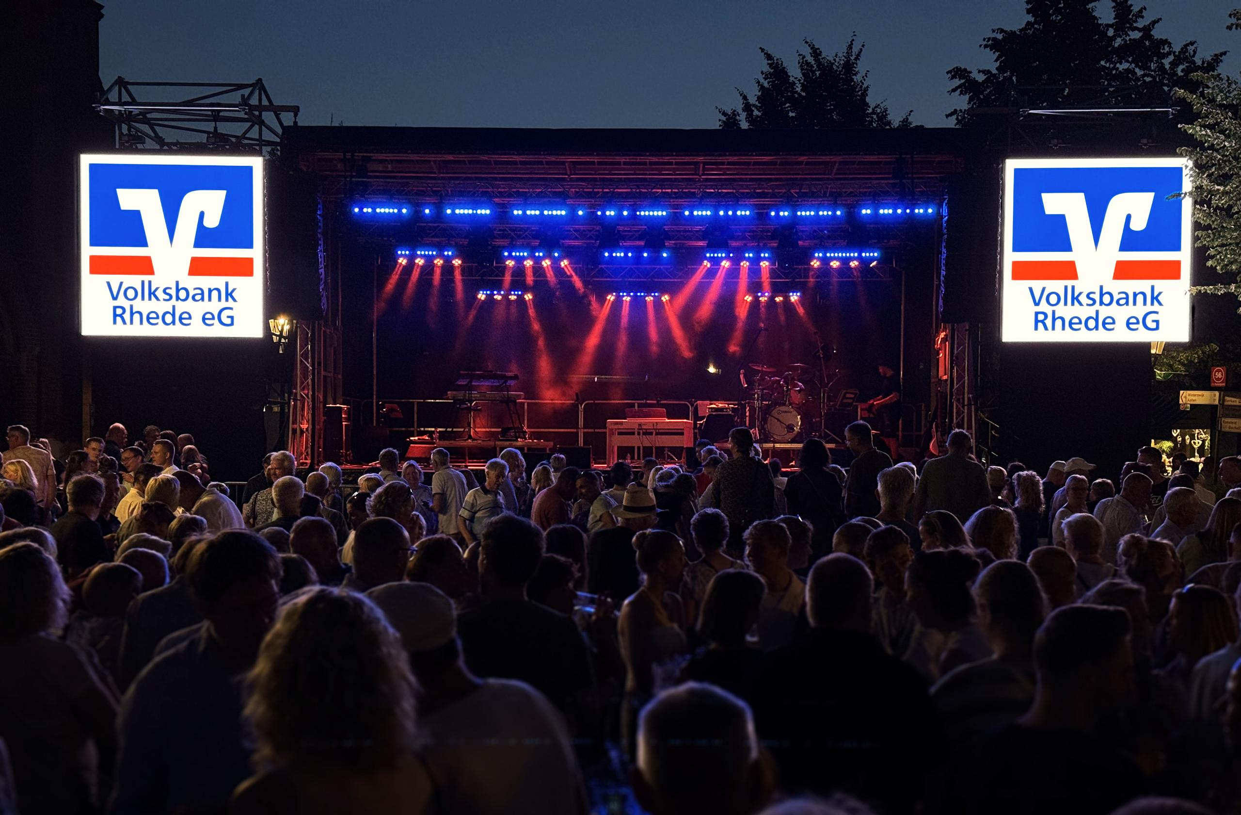 Stadfest Rhede Bühne mit Led Wand