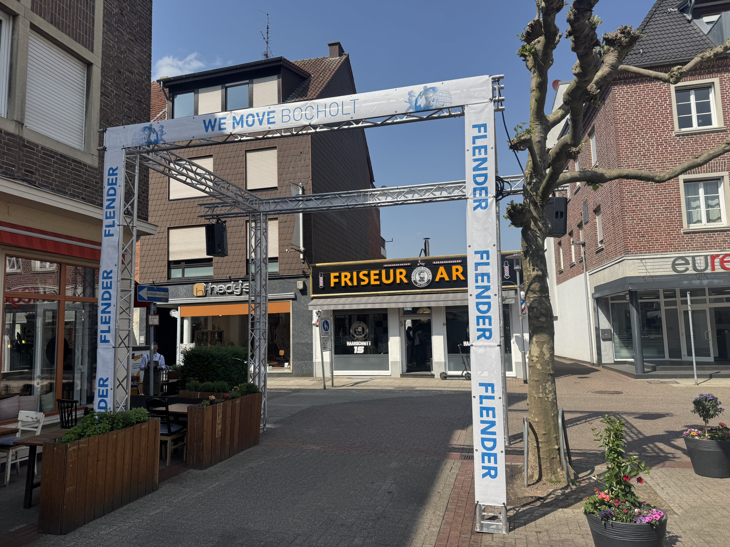 Streckenbeschallung & Werbefläche für den City Lauf Bocholt