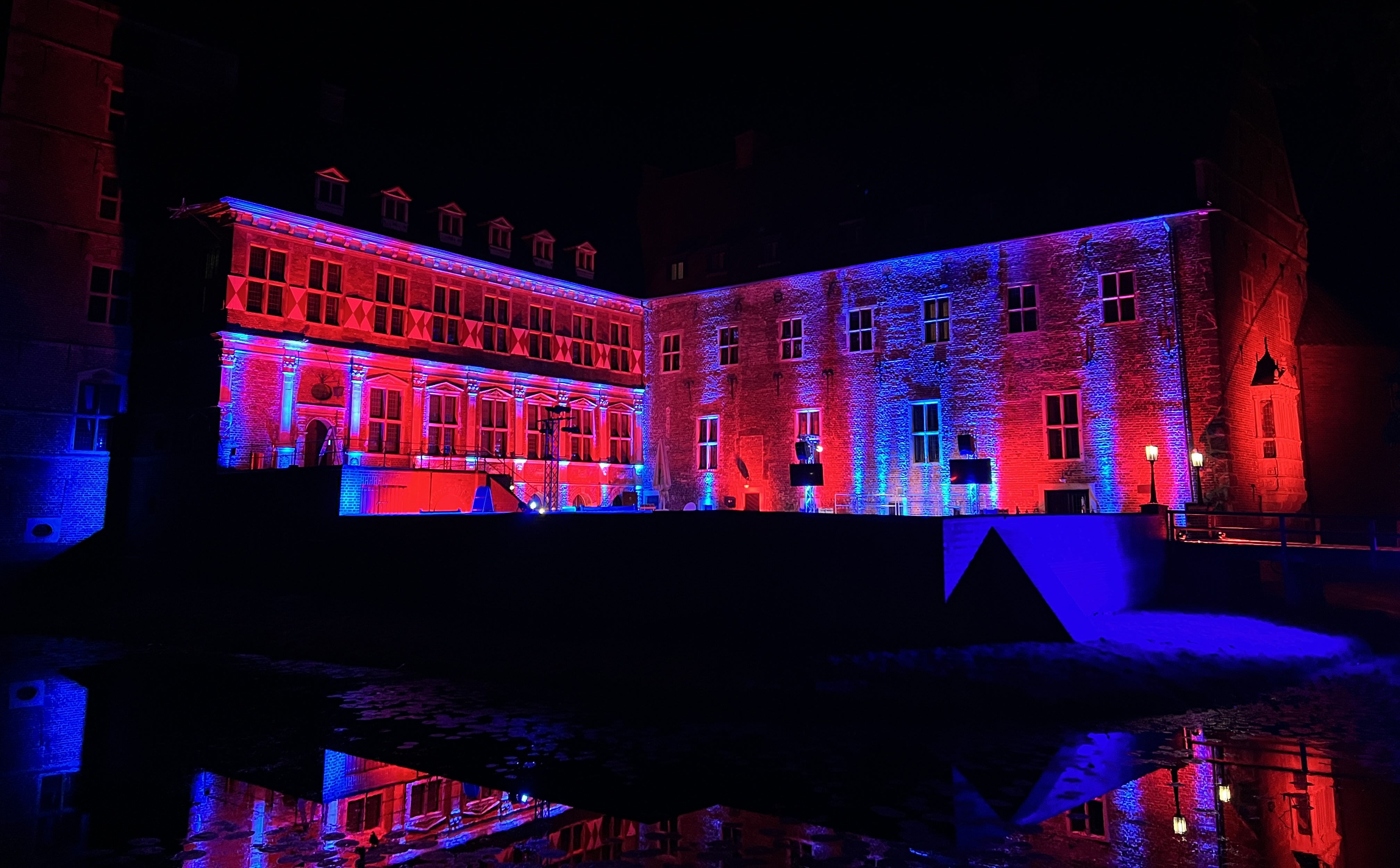 Ambientebeleuchtung Schloss Raesfeld CDU Sommerfest