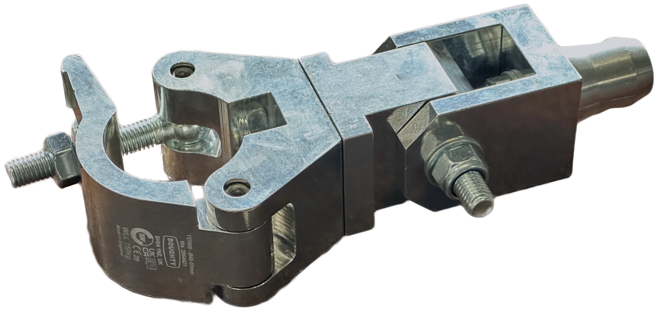 [1Stk.] Doughty Hinge (L) mit Halbschelle und Traversenkonus 