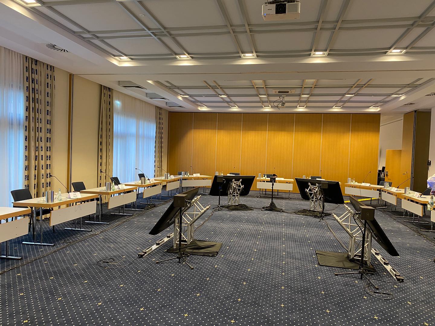 Technische durchfÃ¼hrung einer Konferenz der CDU