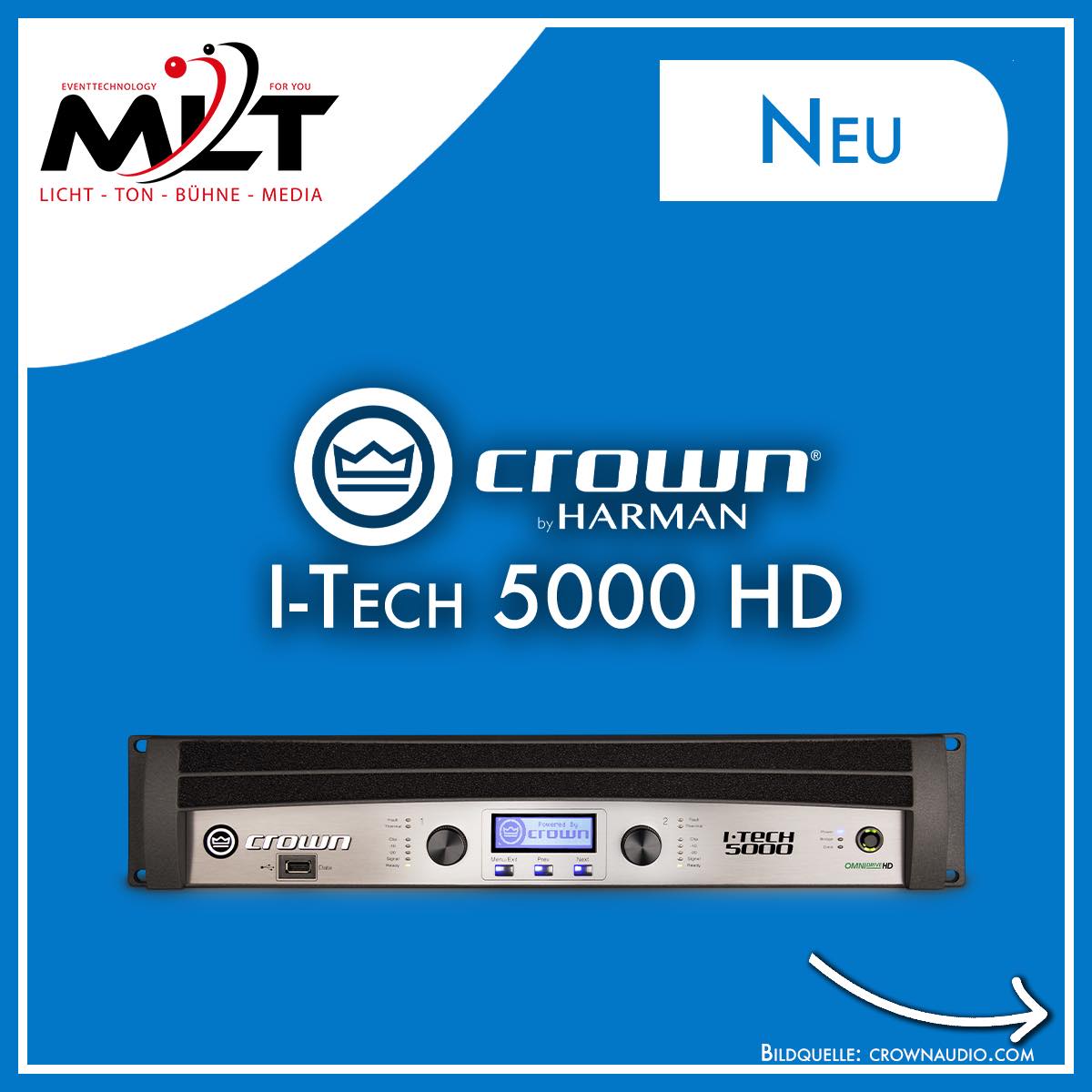 CROWN I-TECH HD AMP bei MLT mieten